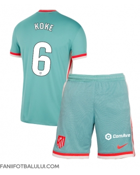 Atletico Madrid Koke #6 Echipament de Fotbal Replică 2024-25 Copii Deplasare (+ Șorturi)